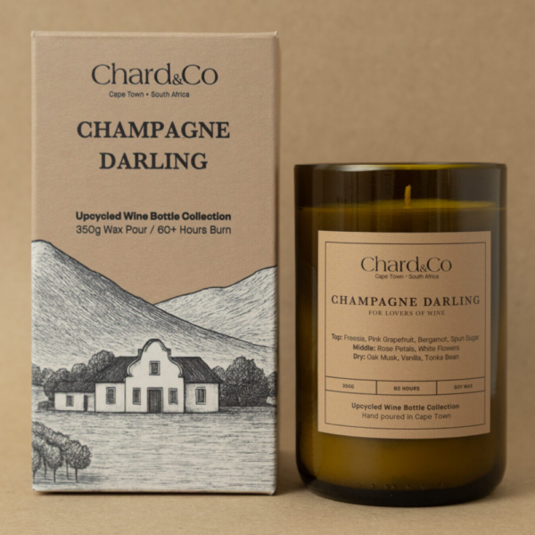 Chard&Co wine bottle candle
