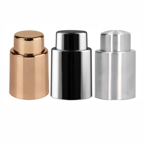 CorkPops Vac Wine Stopper - Metalic